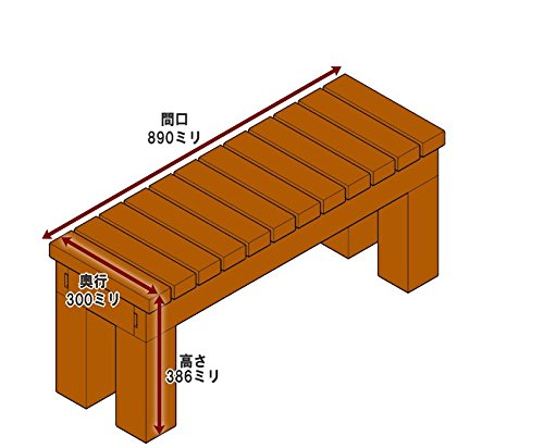 Amazon.co.jp: WOODPRO 濡れ縁 縁台 ベンチ(国産杉 板幅6.5cm) 幅89cm