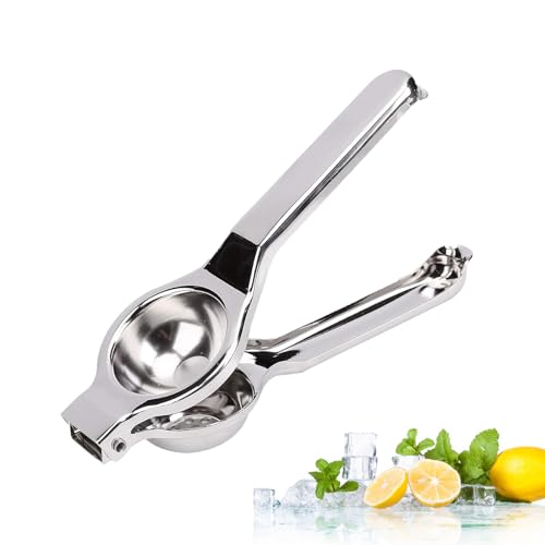 DALOMGZL Stainless Steel Manual Citrus Squeezer - Lemon Lime Orange Juicer Press - Heavy Duty Anti Corrosive and Dishwasher Safe