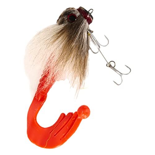 Leurre big pike leurre artificiel cerf hair mouse lure de 85g pour brochet peu profond - 5