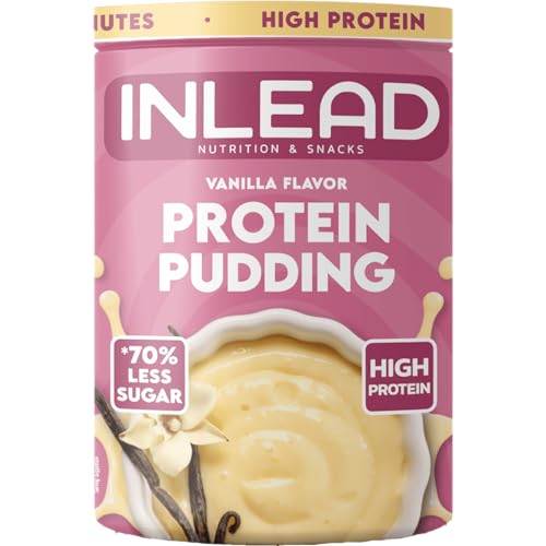 INLEAD - Protein Pudding - Schokolade | 20g Eiweiß pro Portion | 70% Weniger Zucker | Cremig & Lecker | Schnelle Zubereitung - Ideal für Fitness & Bewussten Genuss - 500g (Chocolate - Schokolade)