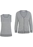 Mit feinem Rauten-Jacquard PETER HAHN Twinset Cotton Damen