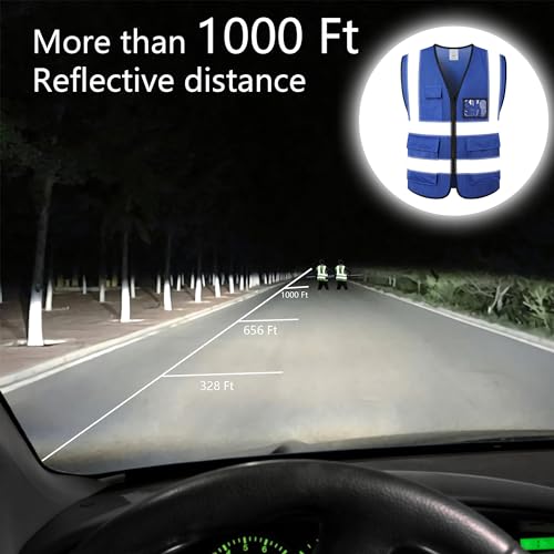 Image of Reflective Safety Vest for Men Women Construction Vest Meet ANSI /ISEA Standard