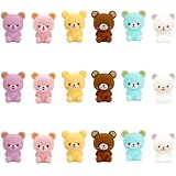 お風呂おもちゃ フィギュア ぷかぷか パステル くまさん 全６種類×各３個 全１８個 セット (子供会 お楽しみ会 お誕生日会 向け 小容量) 子供用おもちゃ おもちゃ 人形 フィギュア 浴室玩具 玩具 知育玩具 縁日グッズ 「 おままごと ごっこ遊び すくい遊び 音が鳴る 飾れる 」 プレゼント 景品 ガチャガチャ カプセルトイ 縁日 お祭り イベント 子供会 誕生日会