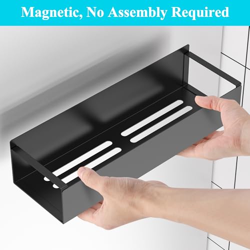 Image of HuggieGems Metal Magnetic Water Bottle Holder for Refrigerator, Cup Holder Organizer for Stanley and Tumbler for Kitchen, 3 Pack, Jet Black