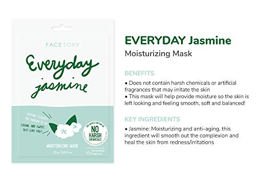 Everyday Hydrating Essence Korean Sheet Masks (8 Pack Bundle) , for All Skin Types, Revitalizing, Purifying, Illuminating, Anti-aging With No Harsh Chemicals and Safe for Sensitive Skin, Set of 8