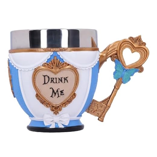 Nemesis Now Pinkys Up Alice - Taza (11 cm), color blanco