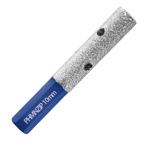 Fraises à Doigts Diamantées 10 mm Fraise Diamantée Avec Queue Hexagonale Foret de Fraisage Diamant pour Trous Existants Élargissement Façonnage Parage en...