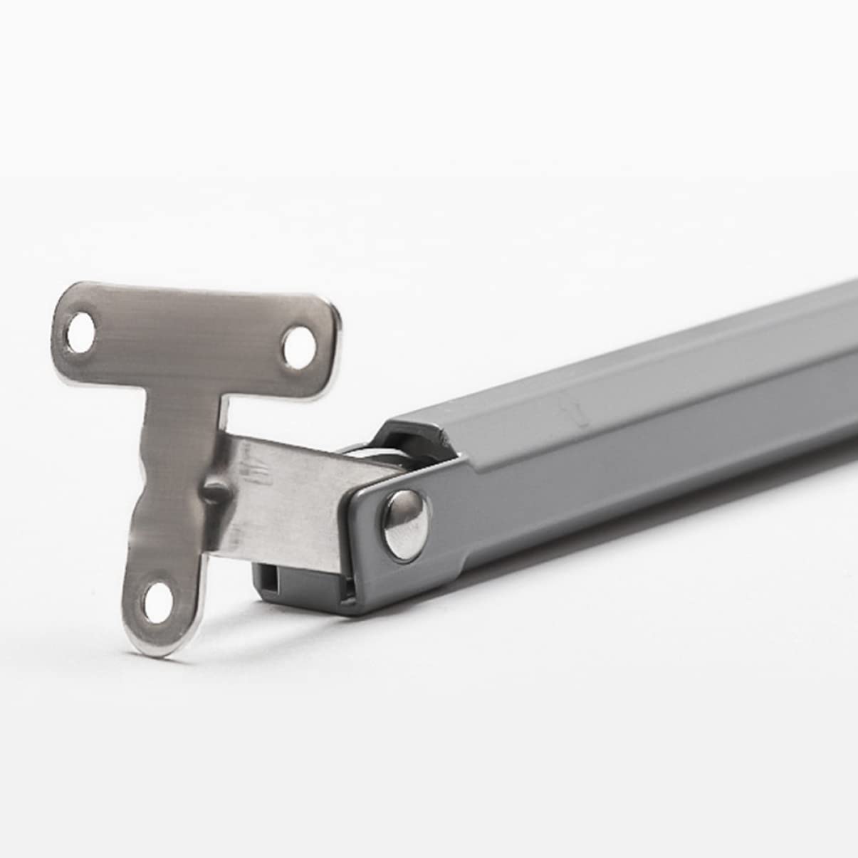 Angoily 150n Pneumatic Support Rod Full Buffer Tatami Lifting Bracket for Gas Struts Easy Install Metal Mount Plate for Cupboard