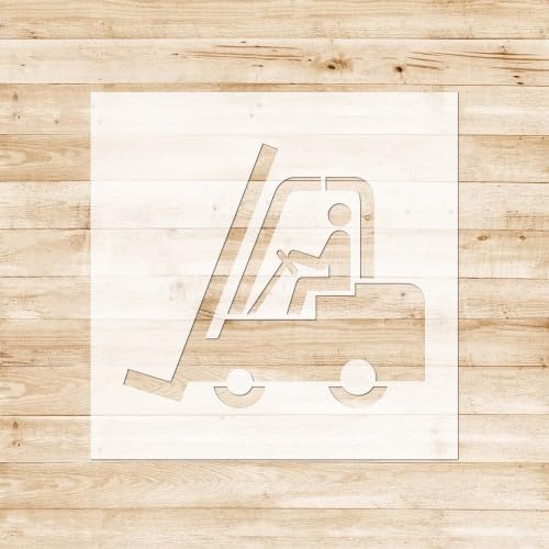 Stencil Per Segnaletica Orizzontale in Polipropilene Trasparente Spessore 0,5 mm, Materiale Riutilizzabile E Lavabile - Muletto - 700 x 700 mm