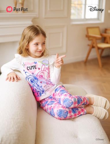 Image of Disney Girls Outfits Long Sleeve Lightweight Shirt +Leggings Clothing Sets