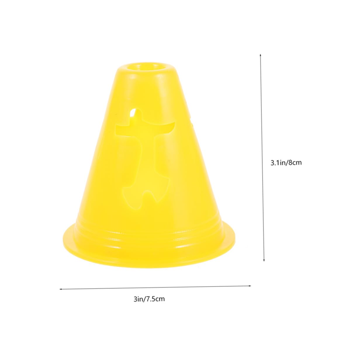 Toddmomy 20pcs Soccer Cones Bright Colored Training Markers for Roller Skating Football Basketball Agility Practice and Obstacle