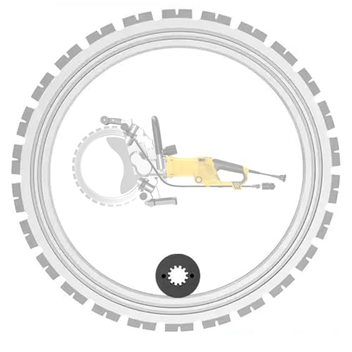 BDJSN Lame De Scie Spéciale pour Béton, Scie Annulaire, 400 Mm/500 Mm, Accessoires pour Machine À Découper La Pierre, Profondeur De Coupe 290 Mm/390 Mm, pour Pierre, Fer À Béton, Brique