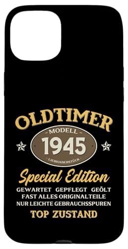 ヴィンテージカー 1945 年 80 歳の誕生日 1945 年のクラシックカー スマホケース iPhone 15 Plus 用