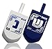 Izzy 'n' Dizzy Hanukkah Dreidels - Extra Large Blue and White Wooden Dreidel - 2 Pack