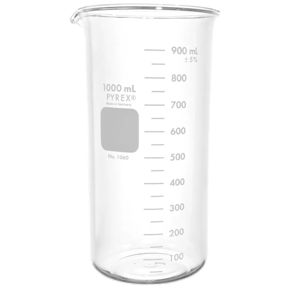 PYREX Berzelius Tall Form 1000mL Beaker Graduated Ea