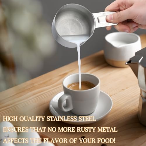 Vaso medidor 1 taza 240 ml acero inoxidable miniatura 4
