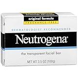 Neutrogena The Transparent Facial Bar Original Formula, Fragrance Free 3.50 oz (Pack of 5)