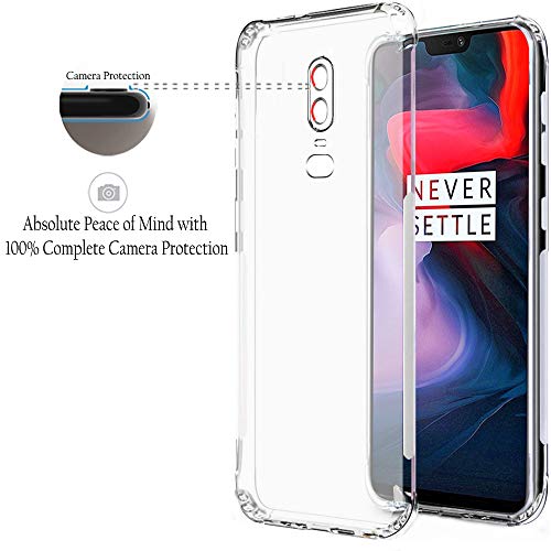 Image of TheGiftKart Back Cover for OnePlus 6 (TPU, Silicone | Transparent)