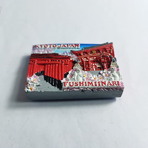 Imán decorativo Kyoto Japón 3D Fushimiinari 7.5x5.5 cm miniatura 2