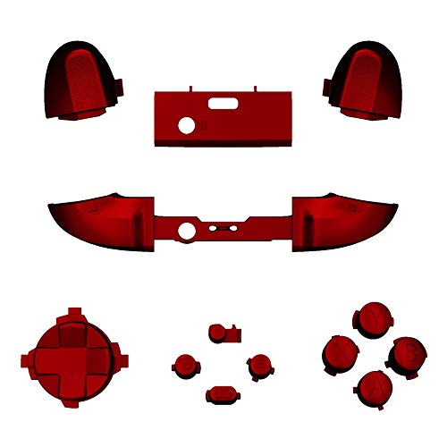 Image of eXtremeRate Replacement Buttons for Xbox Core Wireless Controller, Scarlet Red DIY Accessories LB RB LT RT Bumpers Trigers Dpad ABXY Start Back Sync Share Keys Parts for Xbox Series X & S Controller