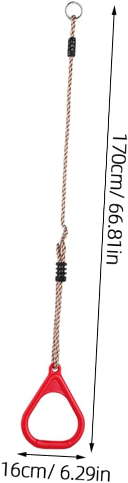 Gymnastics Rings for Children Full Body Workout Rings Straps Boys and Girls Gymnastics Equipment Random Color