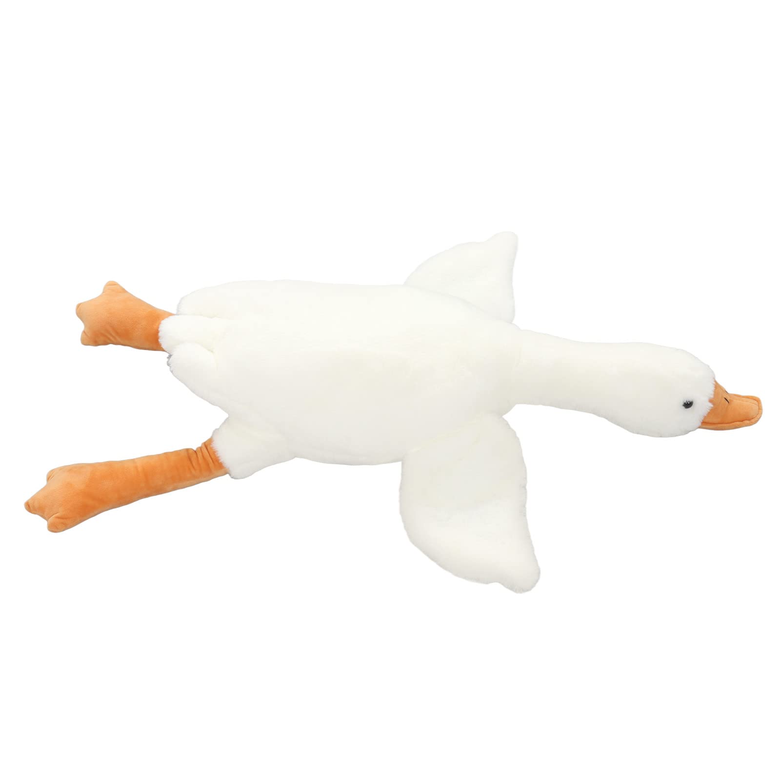 NOENNULL Goose Stuffed Animal Cute Duck Plush Toy, Goose Plush Soft Swan Hugging Pillow, Gift for Kids and Friends White (90cm)