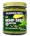 Wilderness Poets 100% Pure Hempspread - Organic Hemp Seed Butter (8 oz Glass Jar)