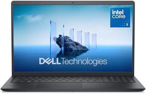 Dell 15 Laptop DC15250-15.6-inch FHD 120Hz Display, Intel Core 3 Processor 100U, 8GB DDR4 RAM, 512GB SSD, Intel UHD Graphics, Windows 11 Home, Onsite Service - Carbon Black