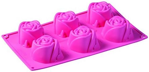 Pavonidea FR052Blossom Rose, Pink Multiportion Tray, 6 x Monoportionsize 75x40 mm 100% Platinic Silicone