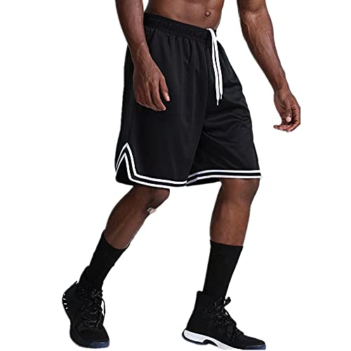 OPALOS 3 Pack Basketball Shorts for Men with Zipper Pockets,Active Athletic Shorts3