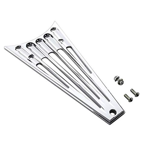 Wowtk Cnc Aluminum Frame Grill Cover Fits For Harley Davidson Road King Flhr Road Glide Fltrx Street Glide Flhx Electra Glide Flht 2014-2016,Chrome #TOP4