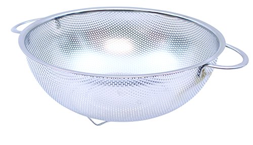 Tablecraft 10-Inch Stainless Steel Colander with Handle