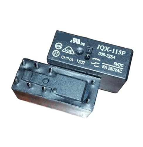Relé JQX-115F 006-2ZS4 de 8 pines conmutados de 6V y capacidad de 8A