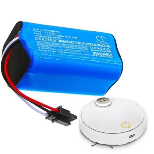 2600mAh / 37.44Wh Ersatzakku kompatibel mit Kärcher Saugroboter RCV 3,