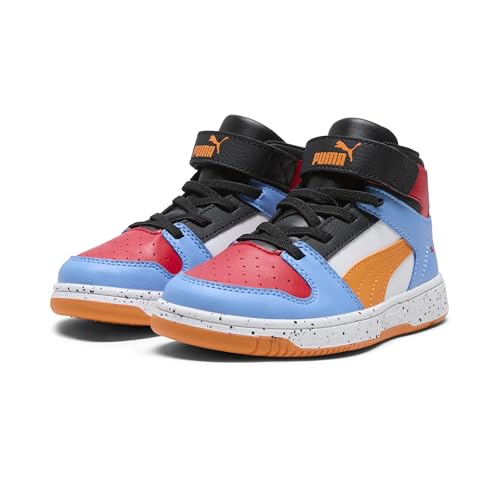 Image of PUMA Kids' Rebound Layup Mid Hook and Loop Sneakers