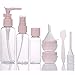 LIYUABU Lot de 8 Flacon Voyage,Flacon vide contenant bouteille voyage,petits flacons vides rechargeables en plastique pour cosmétiques et articles de toilette de voyage,avec sac de rangement