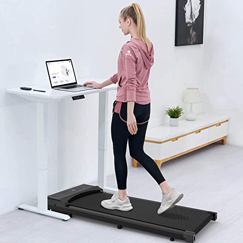 Under-Desk-Treadmill-Walking-Treadmill-2-in-1-for-HomeOffice-with-Remote-Control-Walking-Pad-Portable-Treadmill-Black