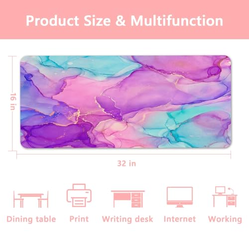 Tapis de bureau antidérapant et imperméable pour souris et clavier - 2