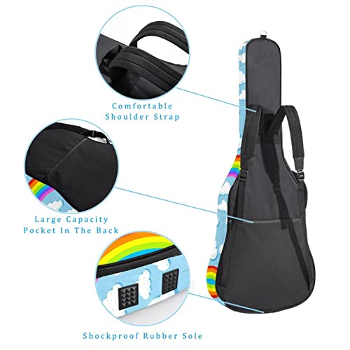 Housse de transport étanche pour guitare avec bandoulière réglable Violet zébré, Multicolore 04, 42.9×16.9×4.7 in… - Les Beatles, Paul McCartney, John Lennon, RIngo Starr, George Harrison Housse de transport étanche pour guitare avec bandoulière réglable Violet zébré, Multicolore 04, 42.9x16.9x4.7 in… – Image 4