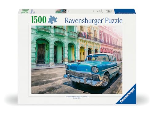 Ravensburger - Puzzle 1500 pièces - Les Voitures de Cuba