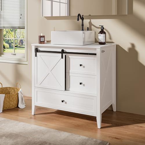 VNN Bathroom Vanity with Sink - 36 Inch Bathroom Vanity