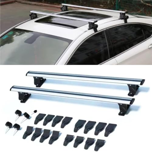Lockable Roof Rack Cross Bars for Volkswagen GTI Sport, 2Pcs Aluminum Car Roof Racks for Luggage,Cargo Carrier,Kayak,Rooftop,Ski,Crossbars for Roofs Racks,Universal Car Top Roofs Rack