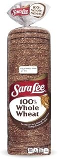SARA LEE WHOLE WHEAT BREAD 100% PER LOAF 20 OZ