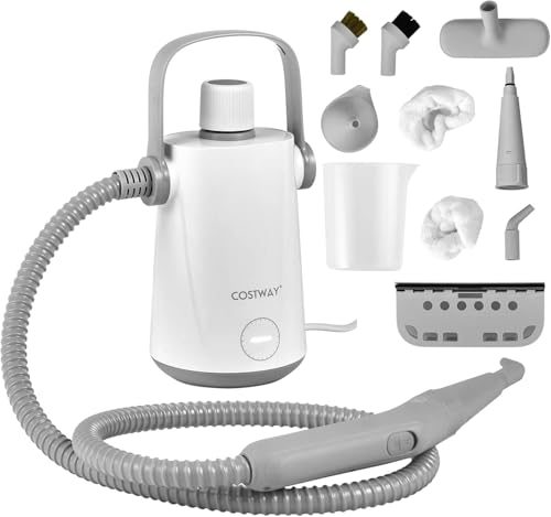 FANTASK Pulitore a vapore, 1000 W, capacità dell'acqua, 300 ml, Steamshot Steam Cleaner con accessori