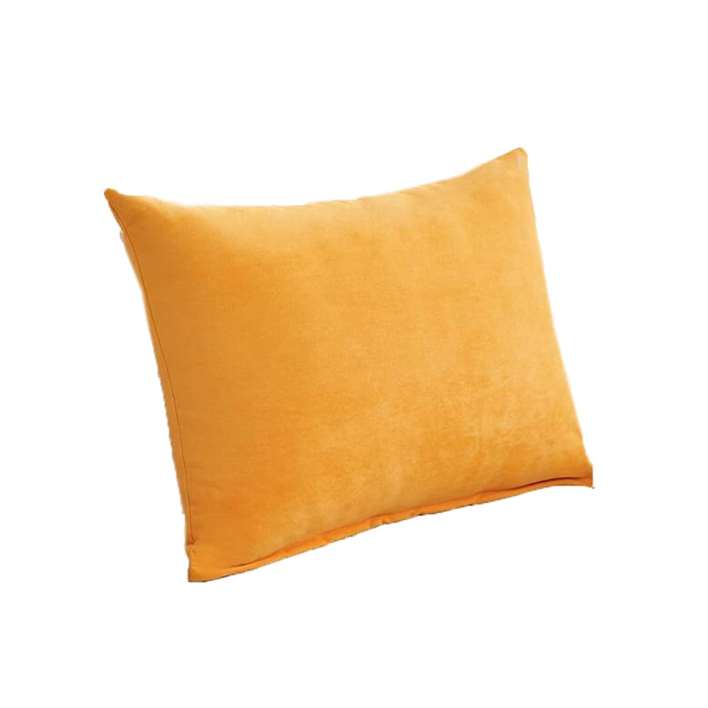 WeiWeiLee Soft Sofa Rectangle Plush Pillow Home Bed Decorative Throw Pillows with Core Office Chair Lumbar Back Cushion (30×50cm/11.8"×19.7", Orange)