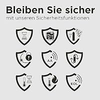 eneloop SmartPlus-Ladegerät für 1–4 AA/AAA NI-MH-Akkus, mit 4 eneloop pro AA/Mignon-Akkus mit 10 Sicherheitsfunktionen – Ansicht 8