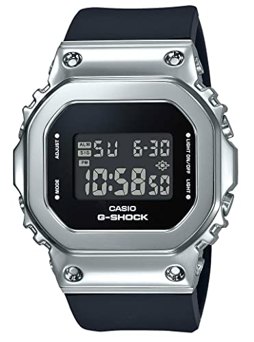 Casio �����Y �f�W�^�� �N�H�[�c �r���v �v���X�`�b�N�X�g���b�v�t�� GM-S5600-1ER, �u���b�N///�z���C�g, �X�|�[�c�B