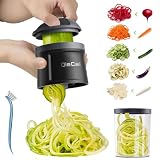 Spiralschneider Gemüse mit Behälter- 4 in 1 zucchini