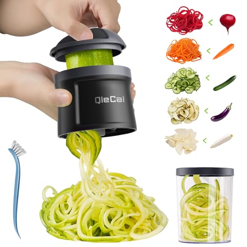 Spiralschneider Gemüse mit Behälter- 4 in 1 zucchini – Ansicht 1