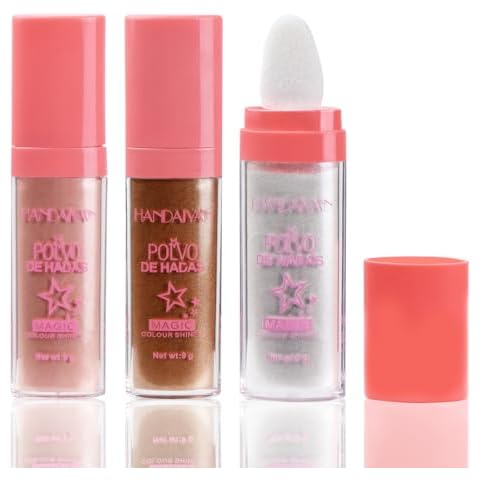 Hoxfly Highlighter Powder Stick, 3 Pack Polvo De Hadas highlighter Cover